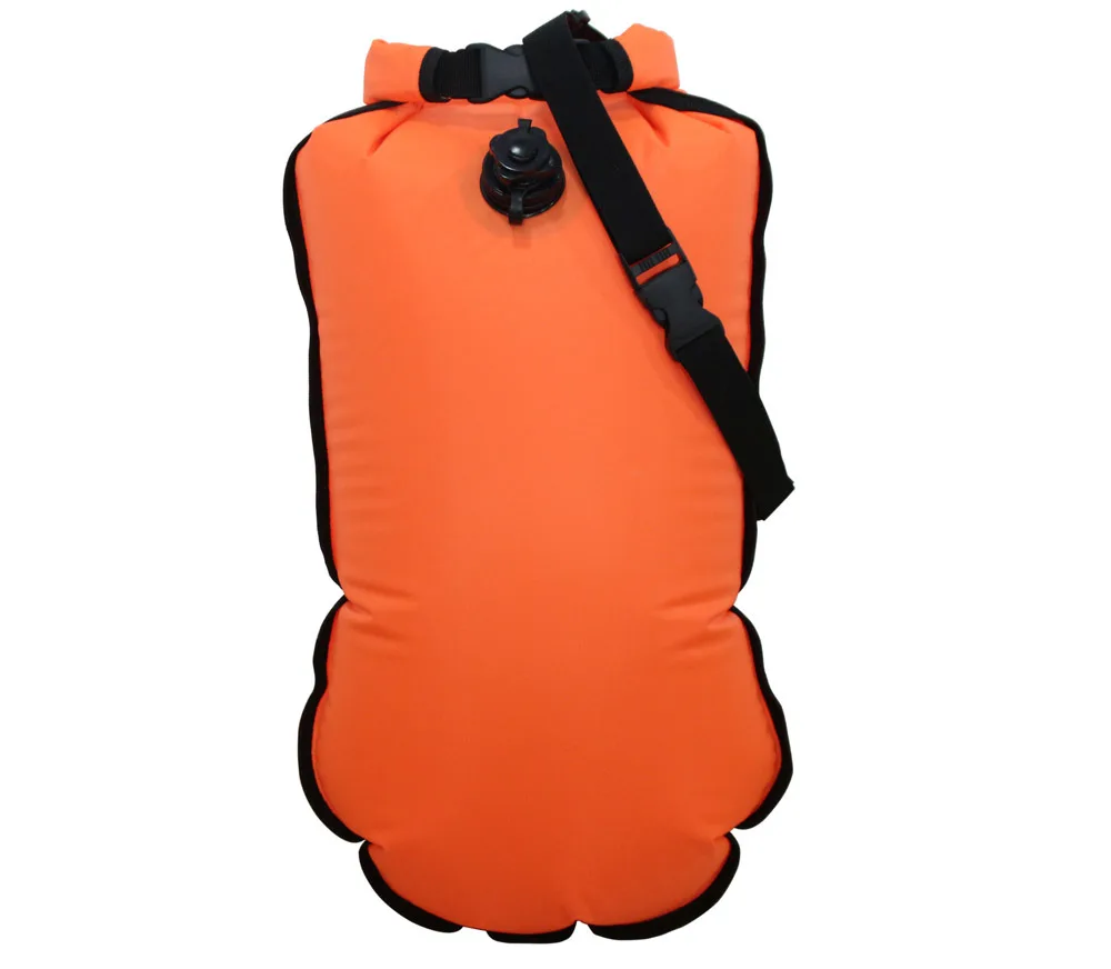 

portable swim safety buoy Nylon pvc inflatable float buoy with logo