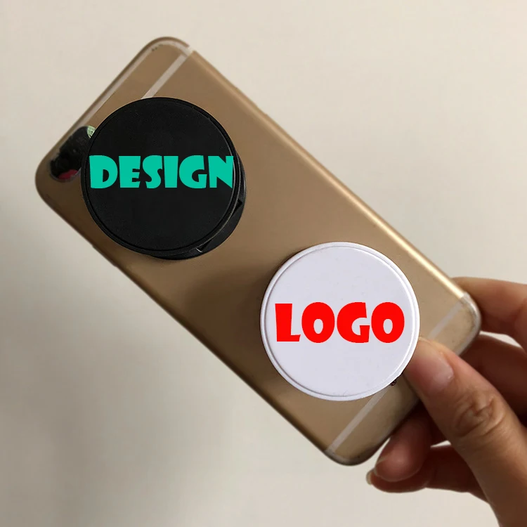 Free custom logo foldable phone stand folding mobile phone holder for promotion