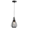 Vintage Mushroom Lamphouse E14 Cup 28W Black Iron Tube Industrial Lighting Pendant Lamp