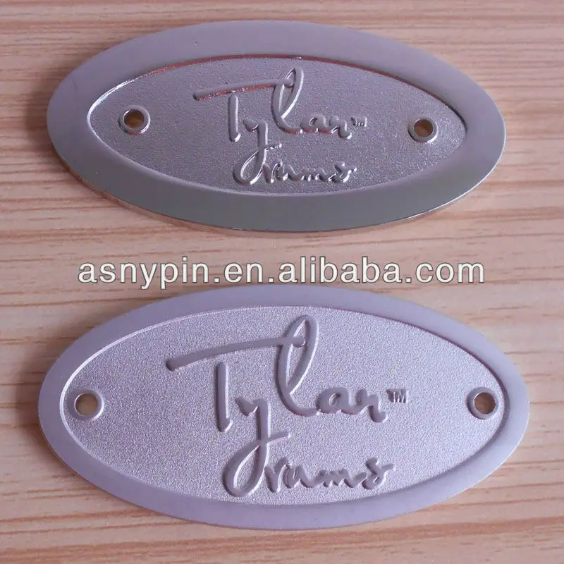 Antique Finished Brass Logo Plate,Custom Metal Logo For Furniture,Brass