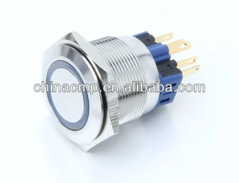 Redesign for auto or plane illuminated metal Vandal Resistant waterproof ip67 Push Button Switch ,Stainless Steel (TUV,CE)