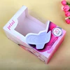 tuck end folding custom paper window box for sanitary pad packaging