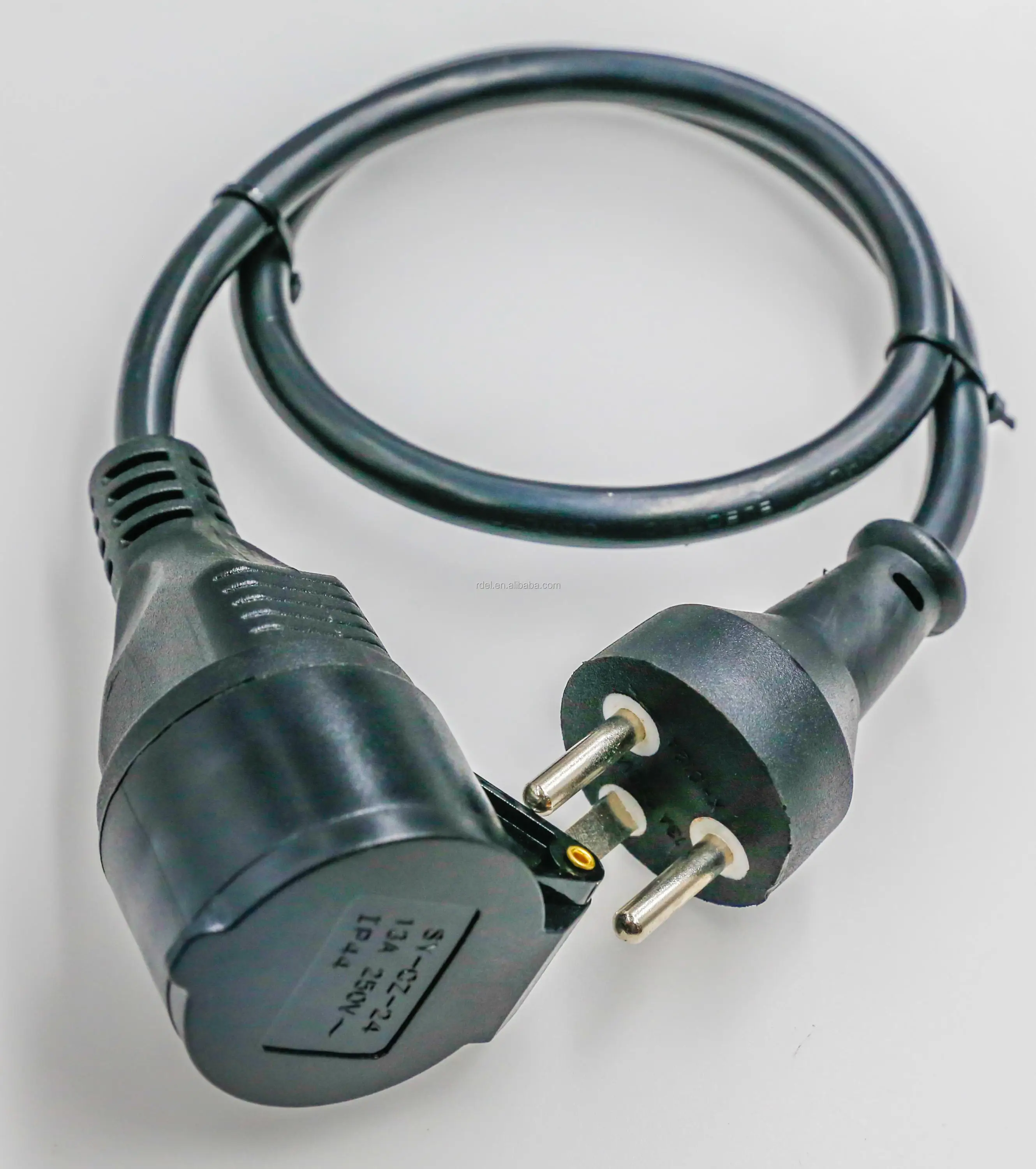 Power Plug + Socket Extension Cord German Shuko Type Gs Ce Approved Buy Iec C15 Power Cord C6