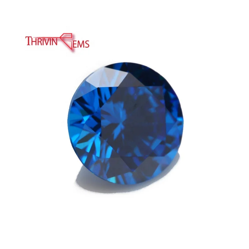 

Blue Topaz Wholesale Price Wuzhou AAAAA Grade Cubic Zirconia Loose Gemstone