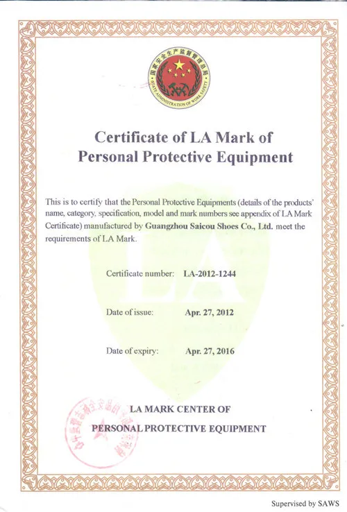 LA certificate_