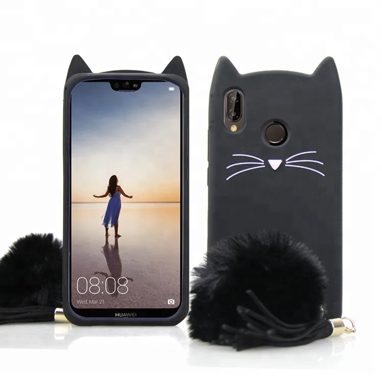 

Flexible 3D Custom Cartoon Silicone Case For Huawei P20 Lite