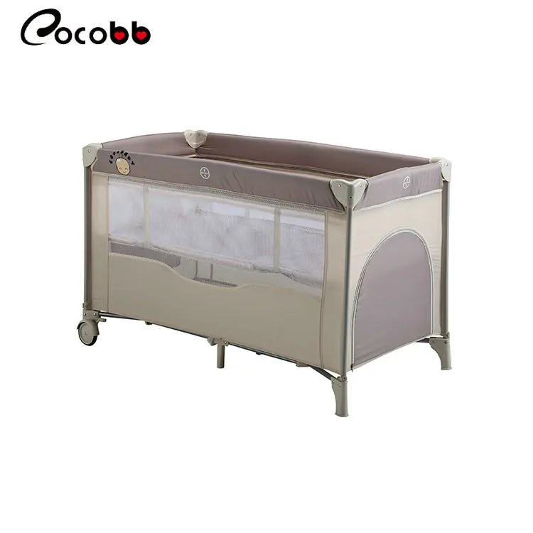 New design cheap price folding children crib baby cot bed