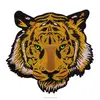 2018 New Big Tiger Head Patch Iron on Tiger Embroidery Patch For Jeans