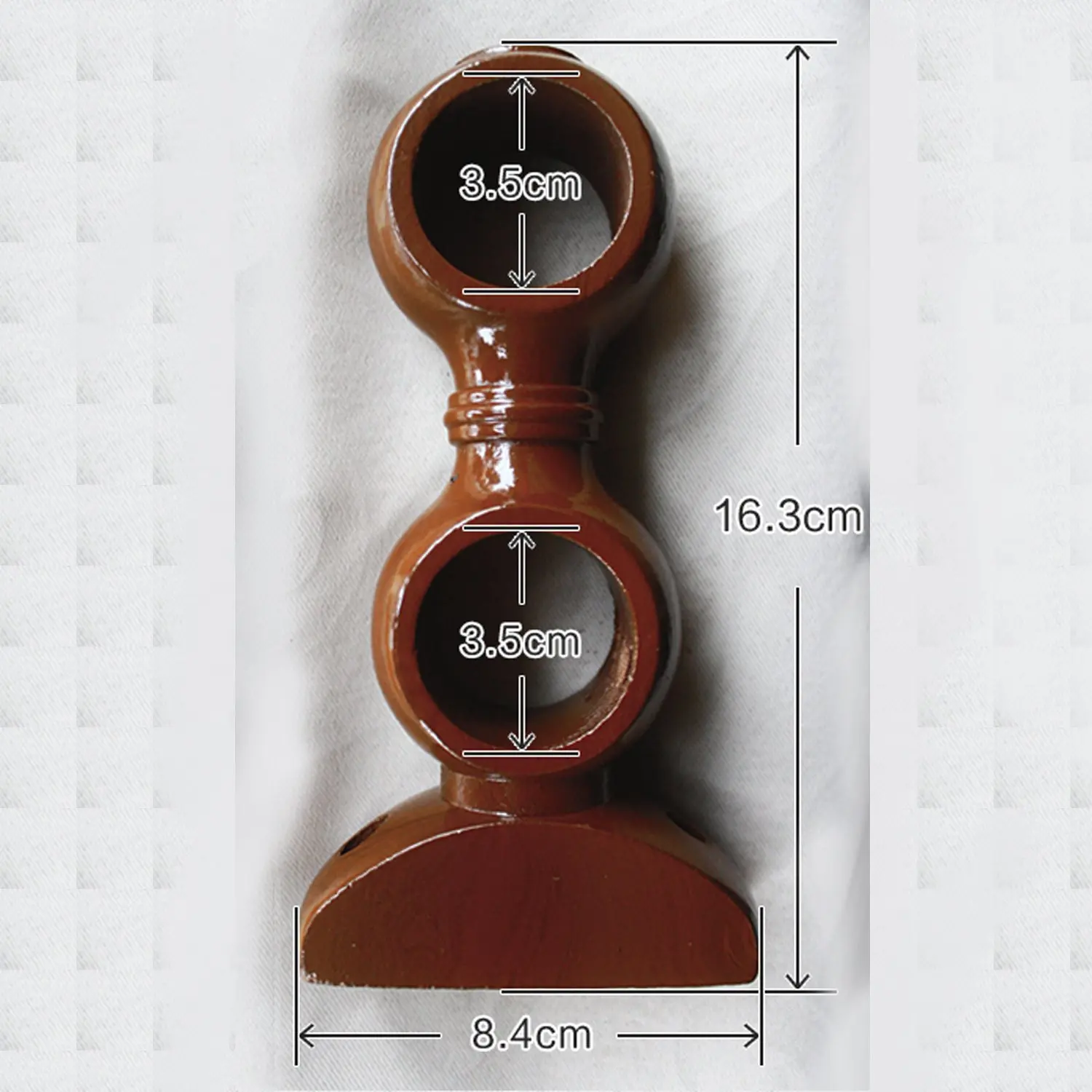 Buy Hmlifestyle Wooden Curtain Rod Holder For Wall Double Pole