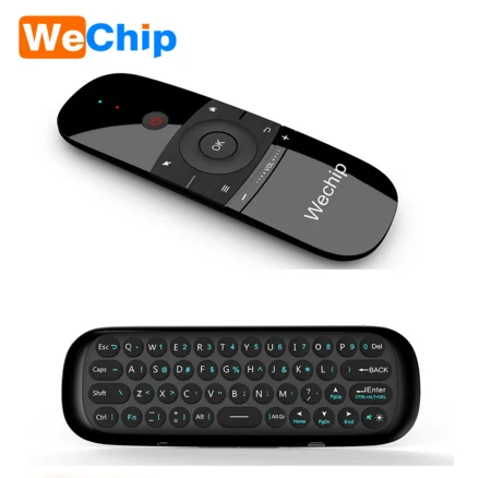 

2018 hot selling 2.4g wireless remote controller wechip w1 full keyboards with mouse