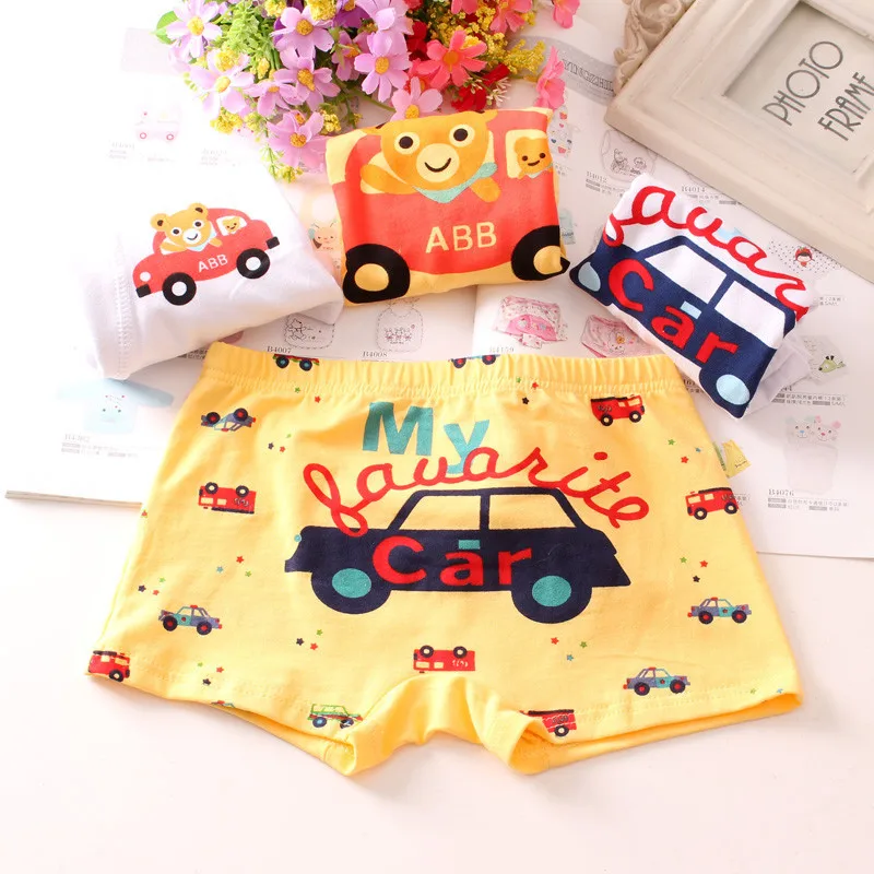 

Children's underwear boy cartoon organic cotton baby kids boxer shorts underwear