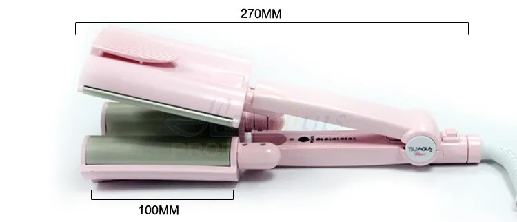 
Private label large wave pink ceramic magic hair curler egg tongs electric curling iron professional salon equipment 