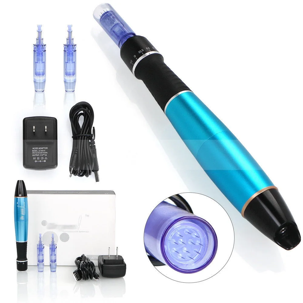 

Anti-Aging Skin Care Electric Auto Derma Dr Pen A1 with 2 Needles EU plug Device, 3 colours
