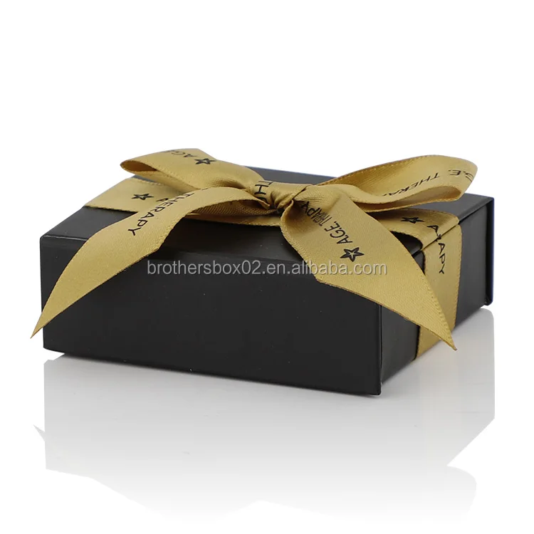 Handmade black cardboard gift box.JPG