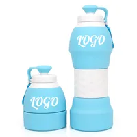 

580ml New Product Stock Camping Gear Online Wholesale Shop collapsible silicone Water Bottle