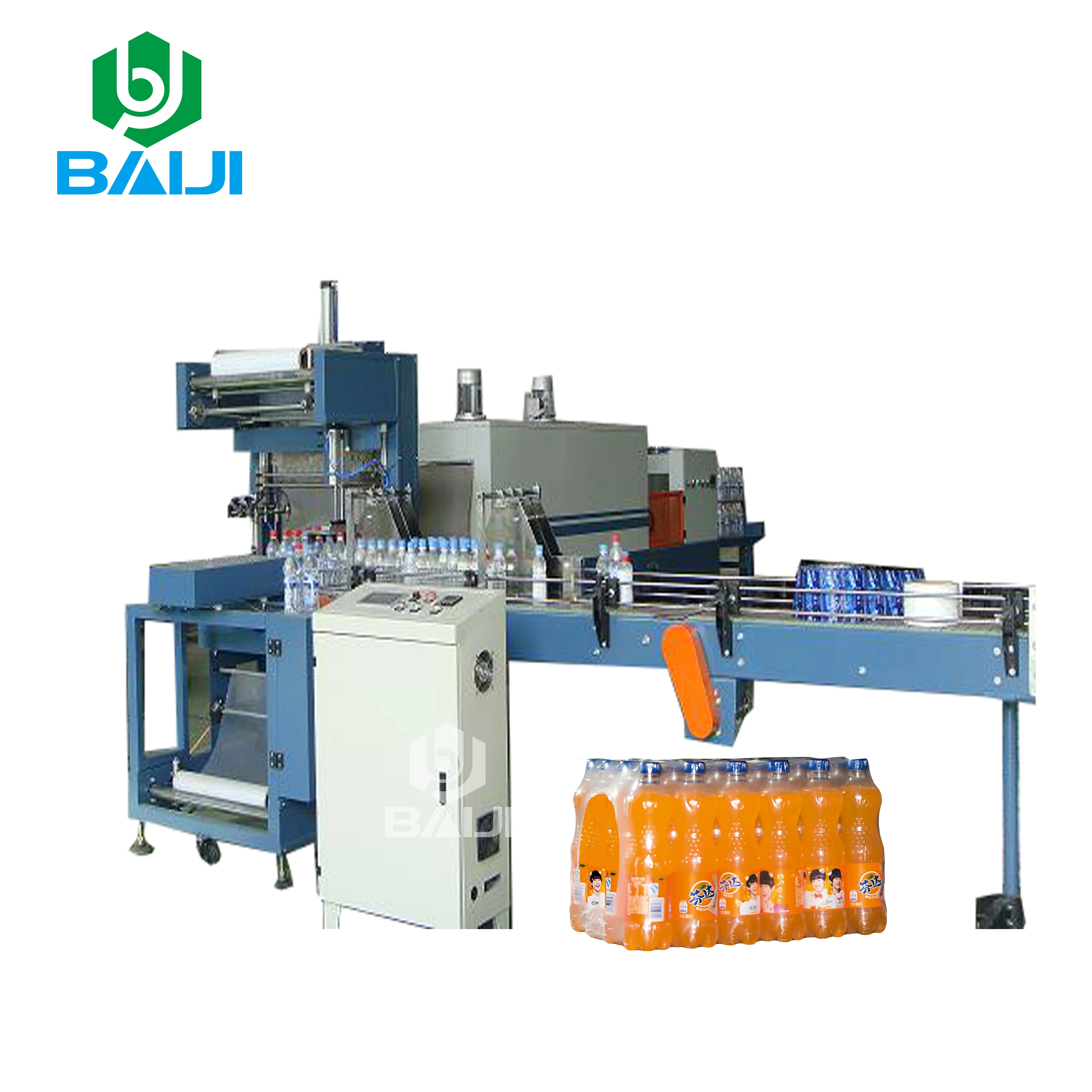 Automatic Plastic Pe Film Heat Shrink Wrapping Machine/shrink Packing