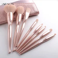 

2019 New Design Professional High Quality 8 pcs Soft Cosmetics Foundation Eyeshadow Blending Makeup Brush Set With PU Bag