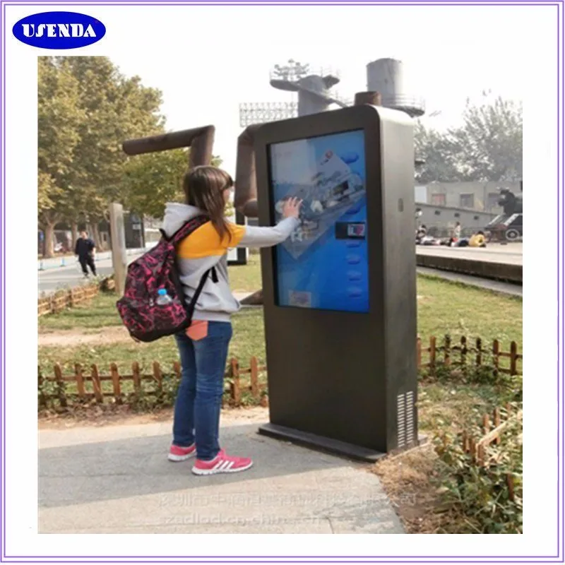 Ip65 Waterproof Outdoor Lcd Touch Screen Display Kiosk Monitor 65 Inch