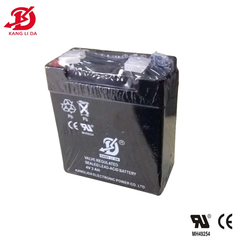 Rechargeable 4v 3ah Deep Cycle Battery Sealed Lead Acid Agm Battery ...