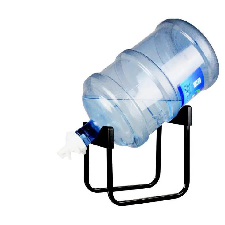 Home Kitchen Powcder Coated Black Stainless Steel Collapsible 6 Bottles 5 Gallon 3 Tiers Water