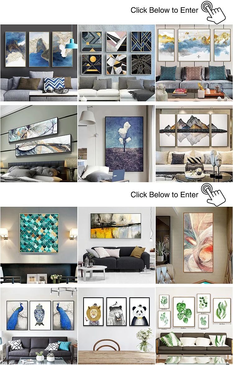 Wall Painting Gold For Living Room Wall Modern Foil Abstract Hotel ...