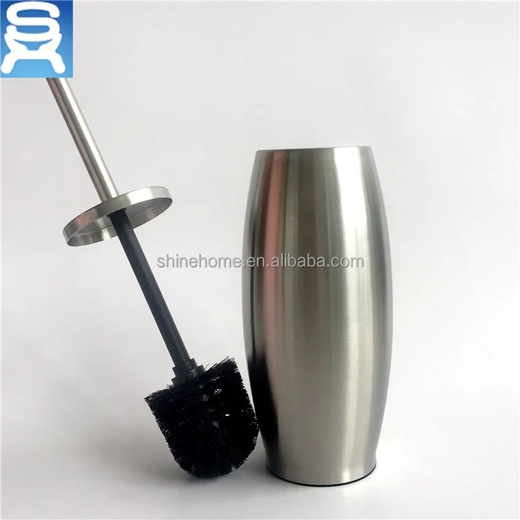 
Mirror finish/polish bowel brush holder with stainless hand 