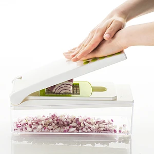 Image of 2019 Multifunction Dicer Chopper Plastic Quick Onion Mandoline Fruit Vegetable Cutter Food Slicer