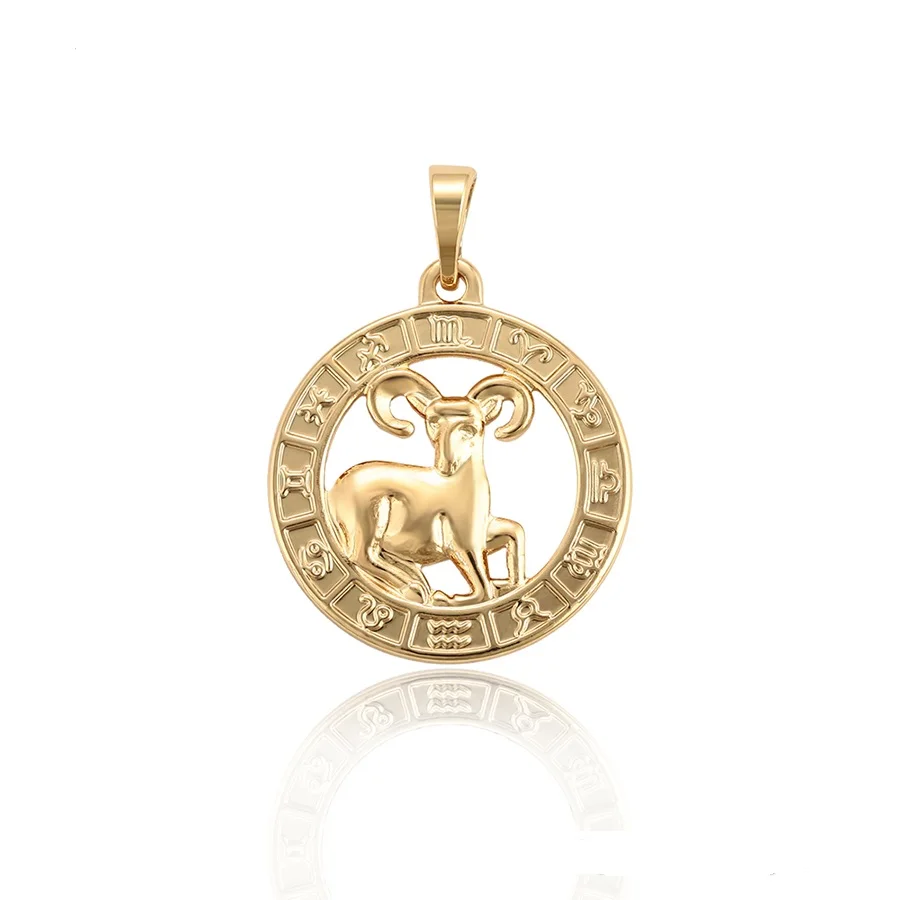 

32454 xuping jewelry zodiac signs design gold color pendant