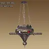 Indoor hanging decorative colorful acrylic copper moroccan lantern
