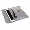 Grey Wool Felt Sleeve Case for iPad Mini witn button on Sale