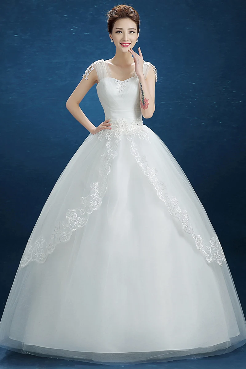 2019 韩式简约民间长袖胖尺寸婚纱 - buy 婚纱礼服 2019,脂肪大小婚纱