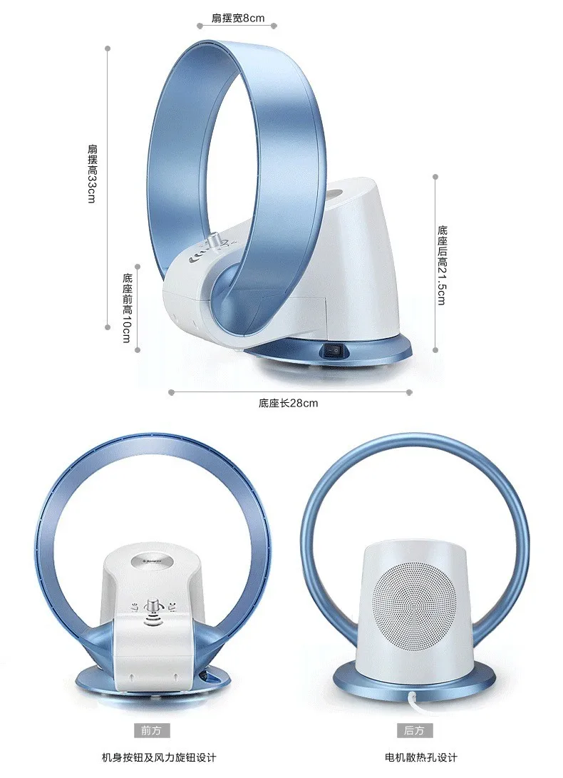 Zek f15 Ventilador Sin Aspas De Control Remoto,Montado En La Zek f15 Ventilador Sin Aspas De Control Remoto,Montado En La