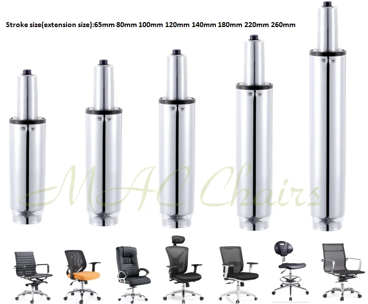 Recliner Office Chair Chrome Gas Spring /adjust Height Chair Parts