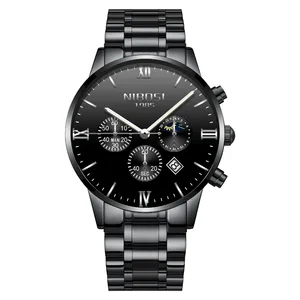 Drop Shipping Wholesale NIBOSI Brand Watch 2325 Watch Men Chronograph Watch