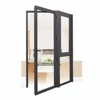 Bonason 66 Series Broken Bridge Aluminium Alloy Casement Windows with German Hoppe Hardware Handle 5+20A+5 Low-E Tempered Glass