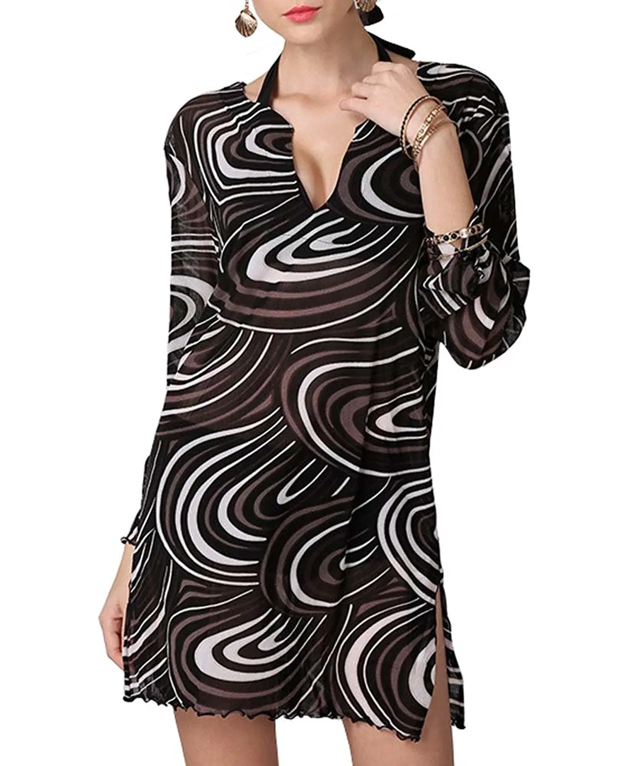 swim dresses with sleeves