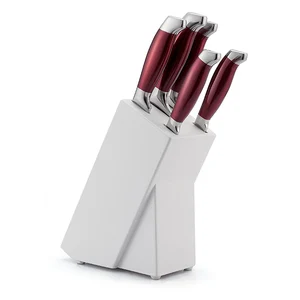 Image of High Quality Factory Direct Sale 5 pcs knife set Stainless Steel Double Bolster Hollow Handle kitchen Knife Set