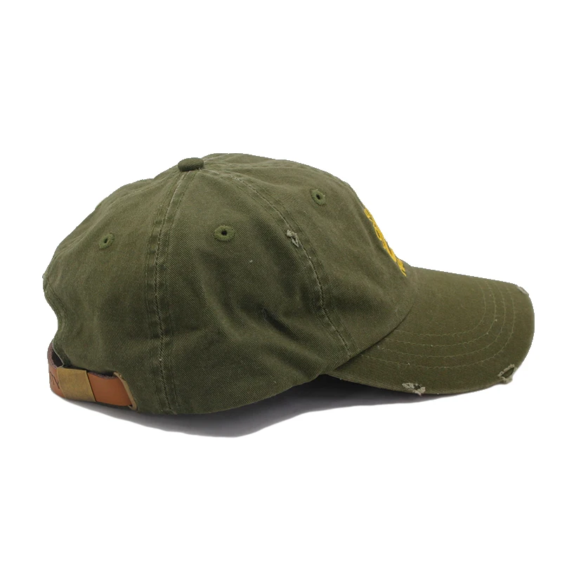 Dad Hats Custom Embroidery With Leather Strap,Dad Caps For Men Buy