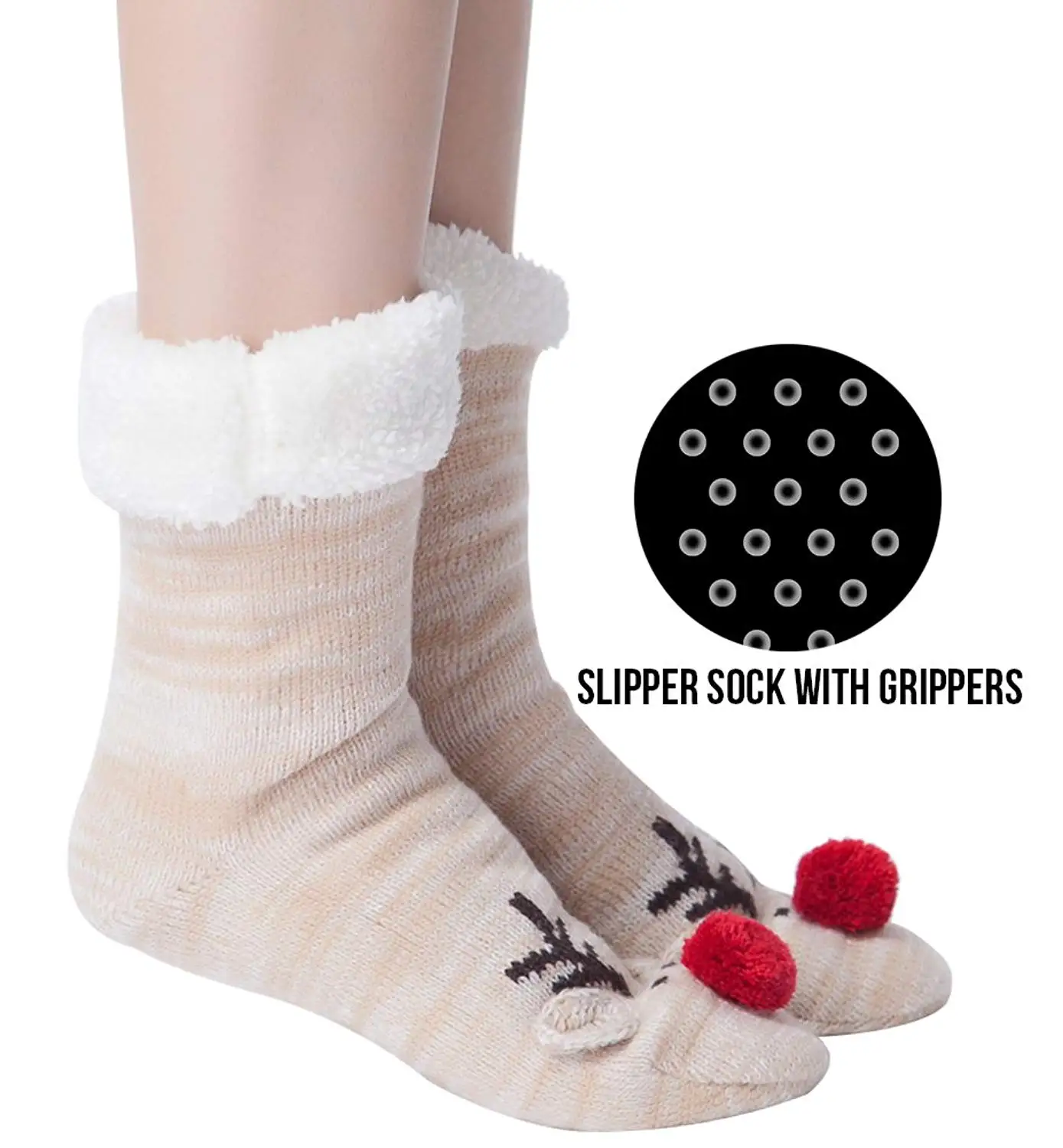 ladies slipper socks with grips