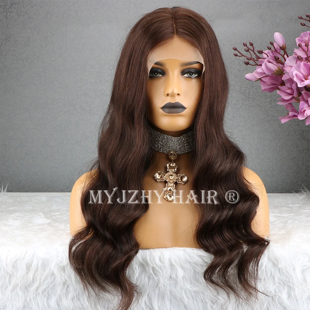 Asequible De Suiza 13 6 Frontal De Encaje Pelucas De La Onda Del Cuerpo Marron Chocolate Color 100 Cabello Humano De La Virgen De Malasia Para Las Mujeres Negras Buy Frontal De