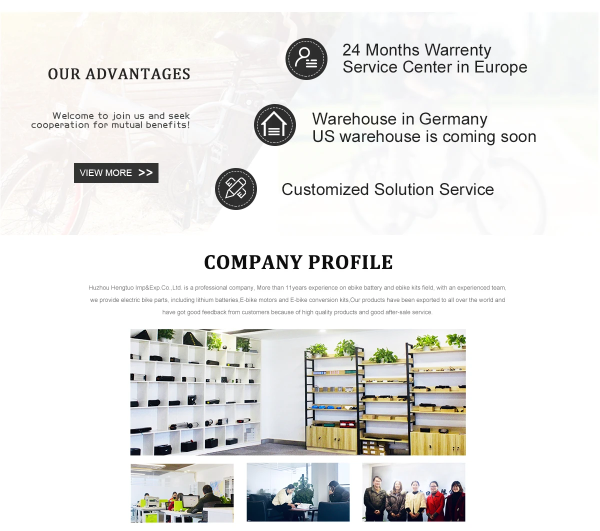 electric bike motors and batteries