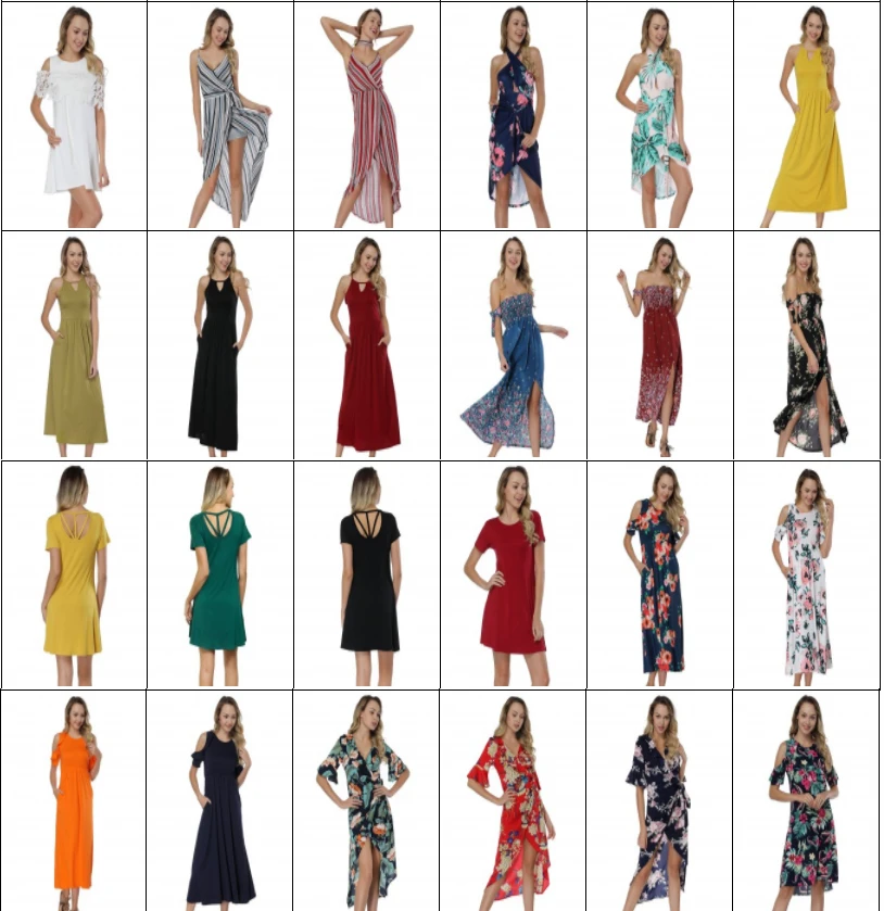 2018 Summer Fashion Sexy Mini Backless Floral Printrd Beach Dress Girls