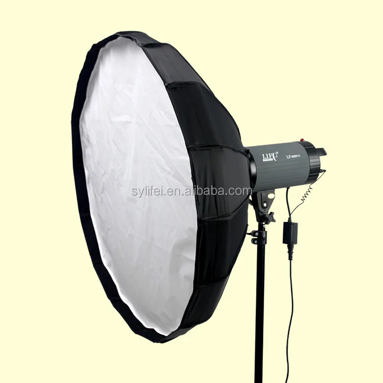 
New Hotsale Cloth Beauty Dish /Softbox with Grid 120cm Silver Inside 16ribs 