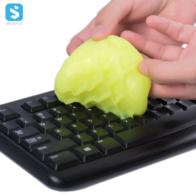 
In Stock, soft keyboard cleaning putty clean slimy gel keyboard cleaning gel with packing 