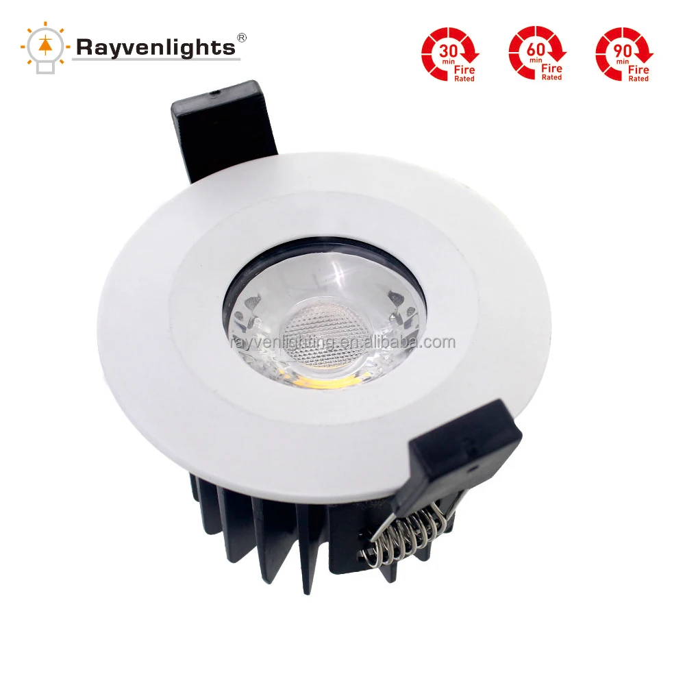 5 Years Warranty Twist & Lock Interchangeable Bezels Fire Rated Dimmable LED Down Light