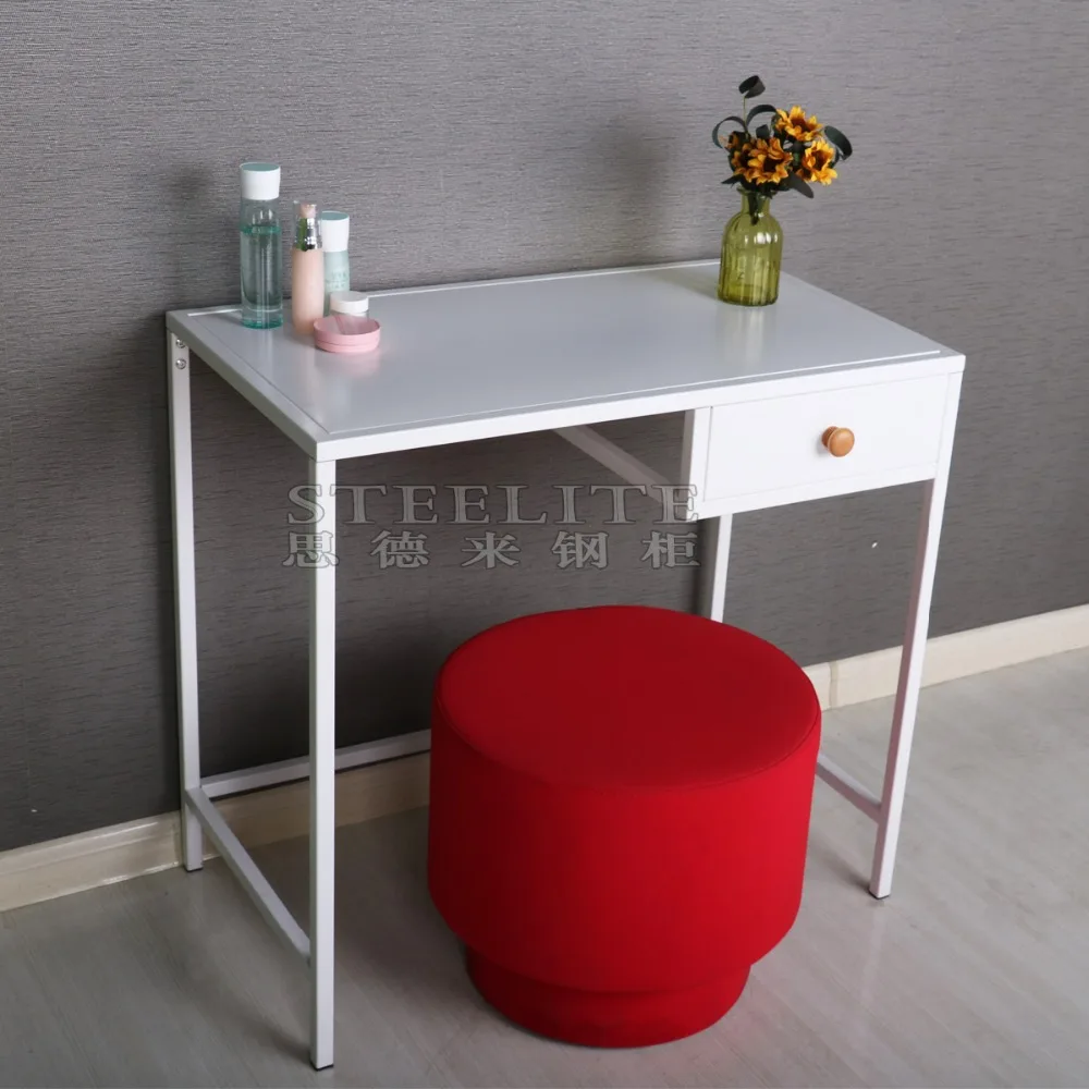 New Style White Metal Legs Dresser Table Desk For Bedroom ...