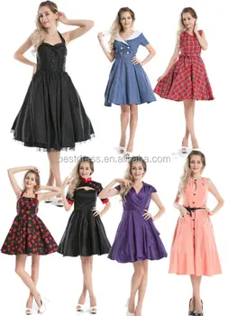 halter neck rockabilly dress