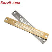 Car Parking Phone Number Card Luminous Telephone Number Plate Accessories For Ford Focus 2 3 4 Kuga Escape Fiesta Ecosport Edge