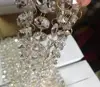 Shining crystal beaded garland for wedding decoration 14mm crystal octagon beads garland