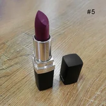 2015 Luxury Qibest 12 Colors Lipstick Vampire Grape Purple Dark Black Lipstick Vampire Style Matte Lipstick Masquerade Comestic
